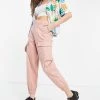 Urban Revivo Baggy Utility Trousers In Pink For Women -Urban Revivo Sales unnamed file 1009