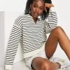 Urban Revivo Stripe Jumper In Black And White For Women Multi -Urban Revivo Sales unnamed file 1039