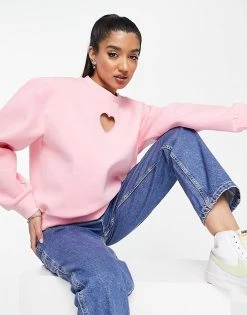 Urban Revivo Sweatshirt With Heart Print In Pink For Women 9 Urban Revivo Sweatshirt With Heart Print In Pink For Women -Urban Revivo Sales unnamed file 1120