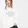 Urban Revivo Slogan Sweatshirt In White For Women -Urban Revivo Sales unnamed file 1148