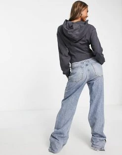 Urban Revivo Waisted Hoodie In Grey For Women -Urban Revivo Sales unnamed file 1160