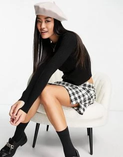 Urban Revivo Fitted Ribbbed Cardigan In Black For Women -Urban Revivo Sales unnamed file 1190