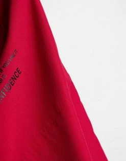 Urban Revivo Denim Hoodie In Red For Women -Urban Revivo Sales unnamed file 1206