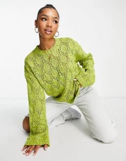Urban Revivo Pointelle Knitted Jumper In Green For Women 11 Urban Revivo Pointelle Knitted Jumper In Green For Women -Urban Revivo Sales unnamed file 1217