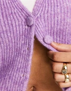 Urban Revivo Cardigan In Purple For Women -Urban Revivo Sales unnamed file 1220