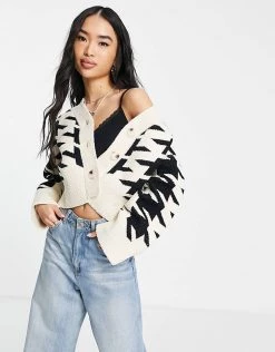 Urban Revivo Dogtooth Cardigan In Multi For Women -Urban Revivo Sales unnamed file 1232