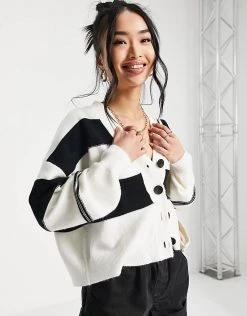 Urban Revivo Stripe Cardigan In White For Women -Urban Revivo Sales unnamed file 1245