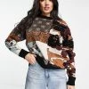 Urban Revivo Patchwork Knitted Jumper In Multi For Women -Urban Revivo Sales unnamed file 1248
