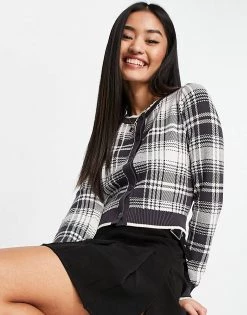 Urban Revivo Knitted Co-ord Set In Grey Check -Urban Revivo Sales unnamed file 1265