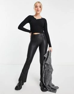 Urban Revivo Long Sleeve Knitted Top In Black For Women -Urban Revivo Sales unnamed file 1296