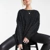 Urban Revivo Cable Knitted Jumper In Black For Women -Urban Revivo Sales unnamed file 1323