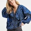 Urban Revivo Oversized Cardigan In Blue For Women -Urban Revivo Sales unnamed file 1328