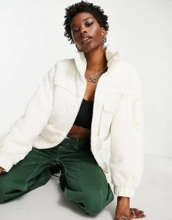 Urban Revivo Faux Fur Fleece In White For Women -Urban Revivo Sales unnamed file 1387