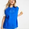 Urban Revivo Button Detail Knitted Vest In Bright Blue For Women