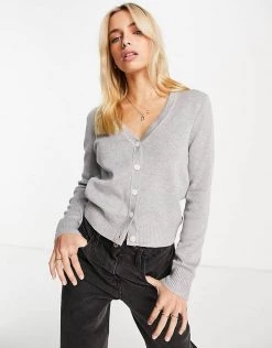 Urban Revivo Knitted Cardigan In Light Grey For Women -Urban Revivo Sales unnamed file 1465