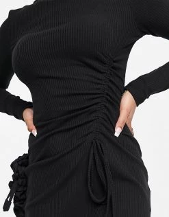 Urban Revivo Long Sleeve Midi Dress In Black For Women -Urban Revivo Sales unnamed file 147