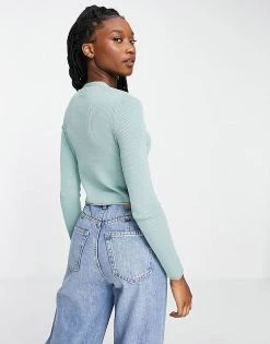 Urban Revivo Ribbed Cardigan In Dusty Green For Women -Urban Revivo Sales unnamed file 1480