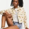 Urban Revivo Denim Jacket In Yellow Floral Print For Women -Urban Revivo Sales unnamed file 1498