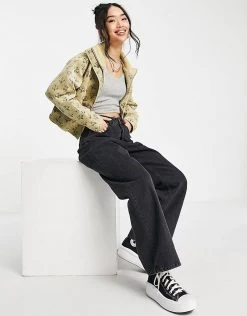 Urban Revivo Zip Front Printed Jacket In Yellow For Women -Urban Revivo Sales unnamed file 1522