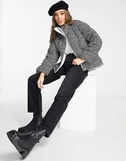 Urban Revivo Padded Jacket In Grey Print For Women Grey Checkered 10 Urban Revivo Padded Jacket In Grey Print For Women Grey Checkered -Urban Revivo Sales unnamed file 1526