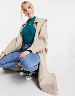 Urban Revivo Belted Coat In Beige For Women -Urban Revivo Sales unnamed file 1551