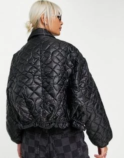 Urban Revivo Oversized Quilted Jacket In Black For Women -Urban Revivo Sales unnamed file 1565