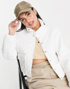 Urban Revivo Quilted Short Jacket In White For Women -Urban Revivo Sales unnamed file 1571