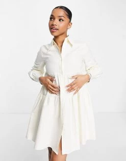 Urban Revivo Shirt Mini Dress In White For Women -Urban Revivo Sales unnamed file 158
