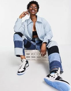 Urban Revivo Quilted Jacket With Collar In Light Blue For Women -Urban Revivo Sales unnamed file 1580