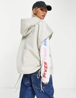 Urban Revivo Sleeveless Jacket In Off White For Women -Urban Revivo Sales unnamed file 1605