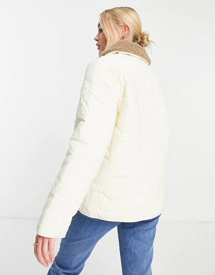 Urban Revivo Quilted Jacket In White For Women 4 Urban Revivo Quilted Jacket In White For Women - Image 2