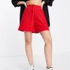 Urban Revivo Pull On Jersey Shorts In Red For Women -Urban Revivo Sales unnamed file 1698