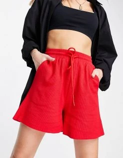 Urban Revivo Pull On Jersey Shorts In Red For Women -Urban Revivo Sales unnamed file 1701