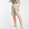 Urban Revivo Pleated High Waisted Shorts In Beige For Women -Urban Revivo Sales unnamed file 1713