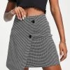 Urban Revivo Button Down Mini Skirt In Black And White For Women -Urban Revivo Sales unnamed file 1773