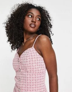 Urban Revivo Mini Denim Dress In Pink For Women -Urban Revivo Sales unnamed file 178