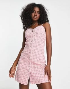 Urban Revivo Mini Denim Dress In Pink For Women -Urban Revivo Sales unnamed file 179