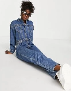 Urban Revivo Denim Jumpsuit In Blue For Women -Urban Revivo Sales unnamed file 18