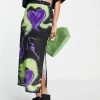 Urban Revivo Marble Print Midi Skirt In Multi For Women -Urban Revivo Sales unnamed file 1828