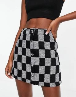 Urban Revivo Mini Skirt In Checkerboard Print For Women Multi -Urban Revivo Sales unnamed file 1837