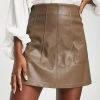 Urban Revivo Faux Leather Mini Skirt In Brown For Women Coffee -Urban Revivo Sales unnamed file 1843