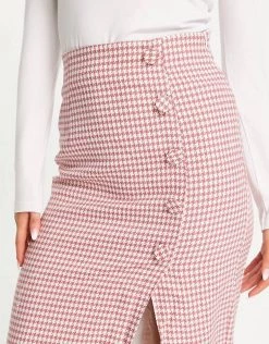 Urban Revivo Check Print Pencil Midi Skirt In Red For Women -Urban Revivo Sales unnamed file 1850