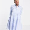 Urban Revivo Shirt Mini Dress In Light Blue For Women -Urban Revivo Sales unnamed file 190