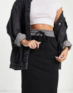 Urban Revivo Drawstring Waist Mini Skirt In Black For Women -Urban Revivo Sales unnamed file 1920