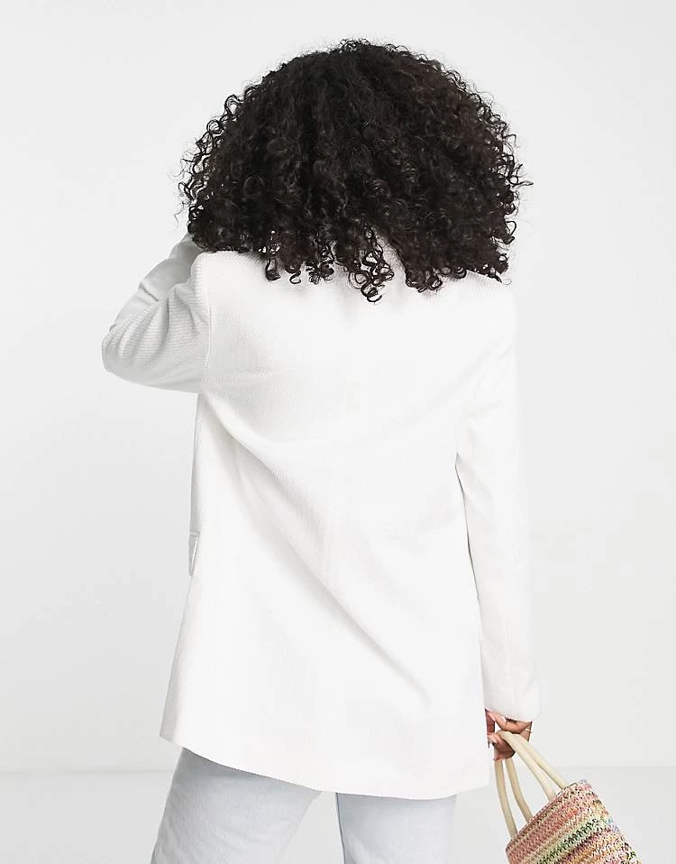 Urban Revivo Single Breasted Blazer In Off White For Women 4 Urban Revivo Single Breasted Blazer In Off White For Women - Image 2