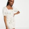 Urban Revivo Puff Sleeve Mini Dress In Off White For Women -Urban Revivo Sales unnamed file 195