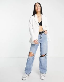 Urban Revivo Fitted Blazer In White For Women -Urban Revivo Sales unnamed file 1964