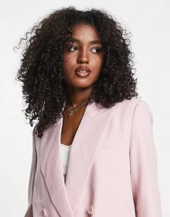 Urban Revivo Double Breasted Blazer In Pink For Women -Urban Revivo Sales unnamed file 2001