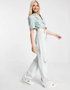 Urban Revivo Short Sleeve Cropped Blazer In Green For Women -Urban Revivo Sales unnamed file 2026