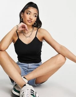 Urban Revivo Cami Top In Black For Women